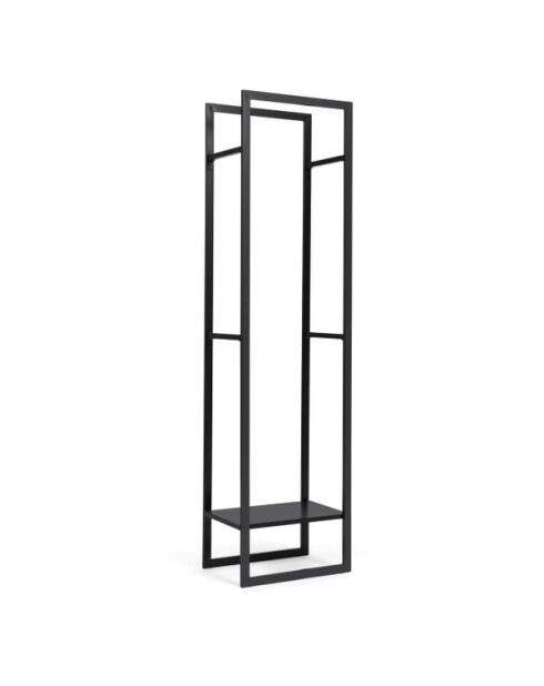 Portalegna verticale da 170 cm con ripiano e accessori