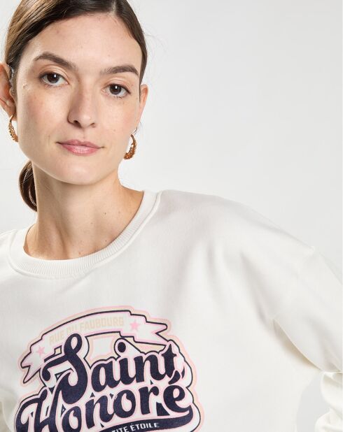 Sweat Tonore imprimé écru