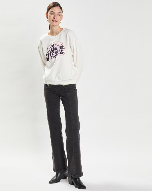 Sweat Tonore imprimé écru