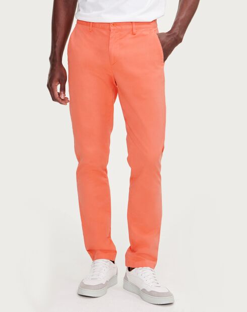 Pantalon droit abricot