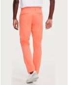 Pantalon droit abricot