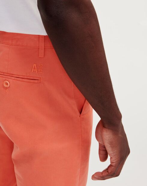 Pantalon droit abricot