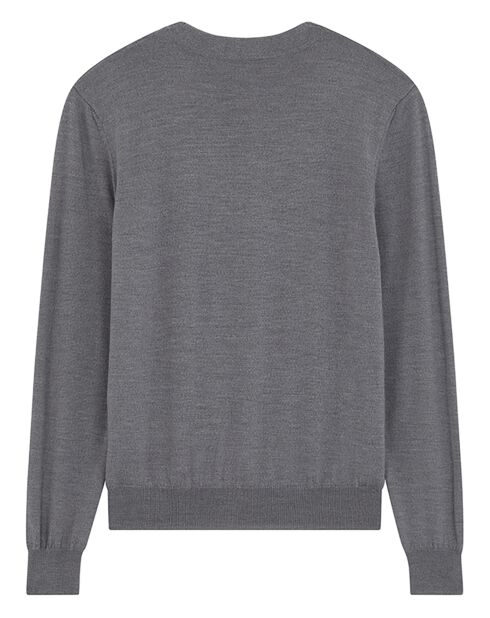Pull 100% Laine Aiw22Mkni002 heather grey
