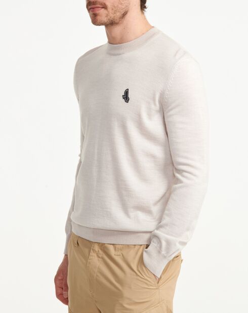 Pull 100% Laine Aiw22Mkni002 sable