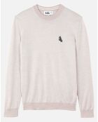 Pull 100% Laine Aiw22Mkni002 sable