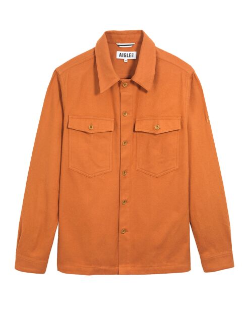 Surchemise 100% Coton Bio à carreaux moka