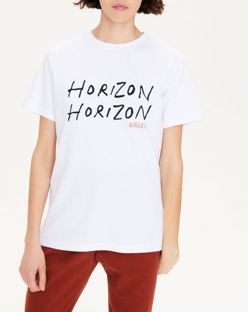 T-Shirt Horizon blanc aigle