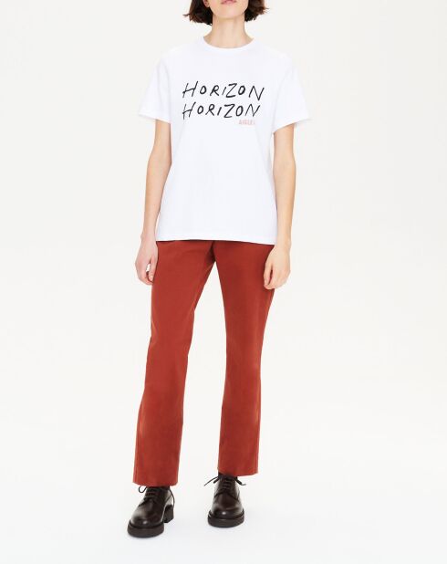 T-Shirt Horizon blanc aigle