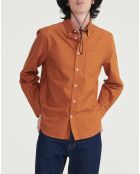 Chemise oxford 100% Coton Bio moka