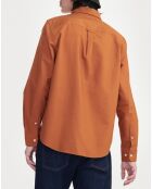 Chemise oxford 100% Coton Bio moka