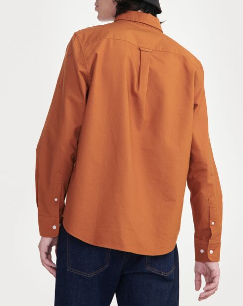 Chemise oxford 100% Coton Bio moka