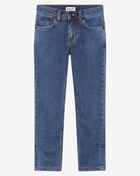 Jean droit bleu stone