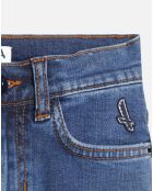 Jean droit bleu stone