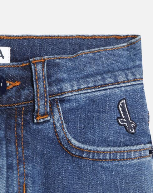 Jean droit bleu stone