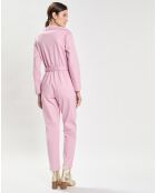 Combinaison en jean Rêve rose baby