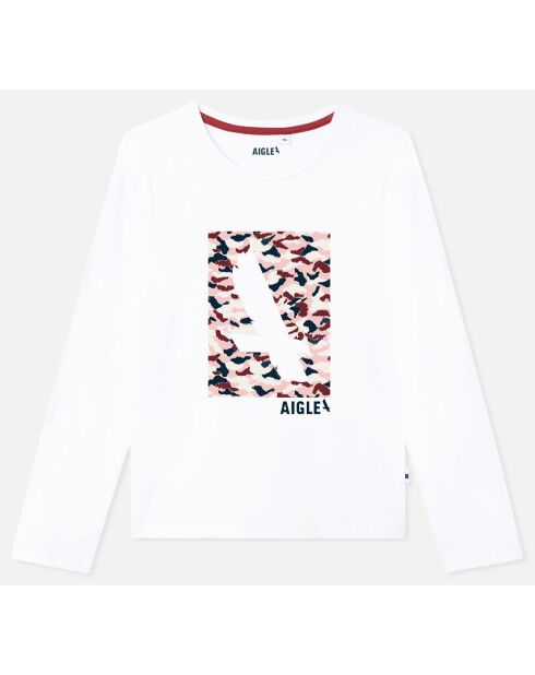 T-Shirt à motif  blanc