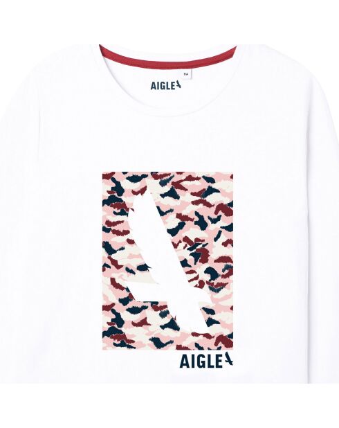 T-Shirt à motif  blanc