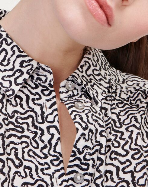 Chemise imprimée lait