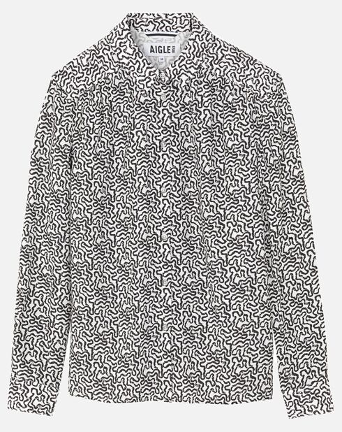 Chemise imprimée lait