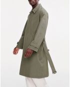 Manteau long ceinturé  taillis