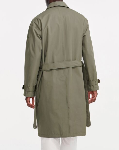 Manteau long ceinturé  taillis