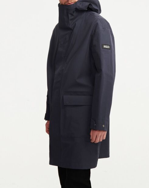 Parka longue à capuche empire