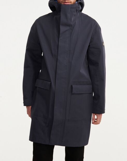 Parka longue à capuche empire