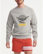 Sweat à motif light heather grey