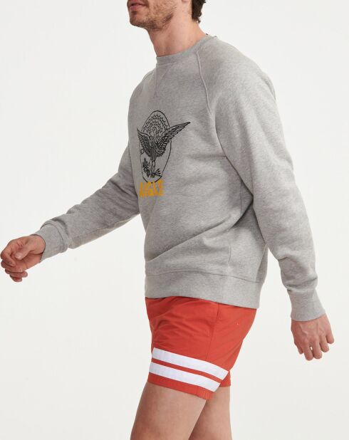 Sweat à motif light heather grey