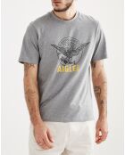 T-Shirt à motif heather grey