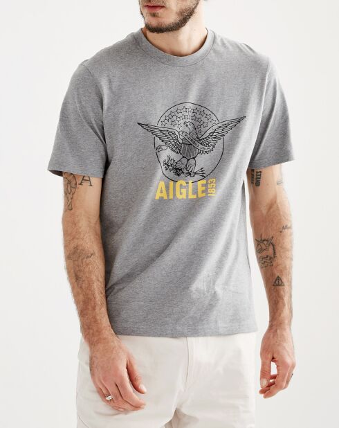 T-Shirt à motif heather grey