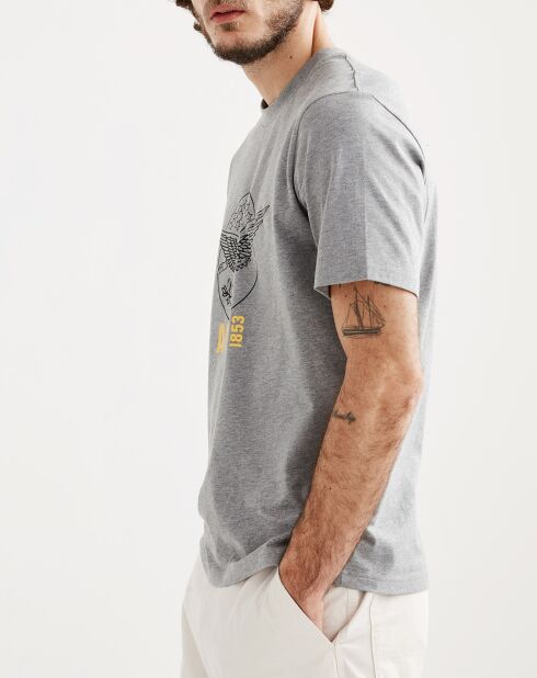 T-Shirt à motif heather grey