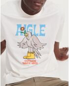 T-Shirt à motif lait