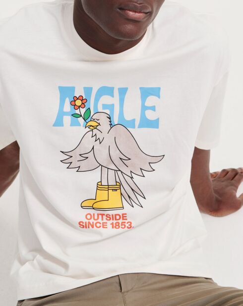 T-Shirt à motif lait