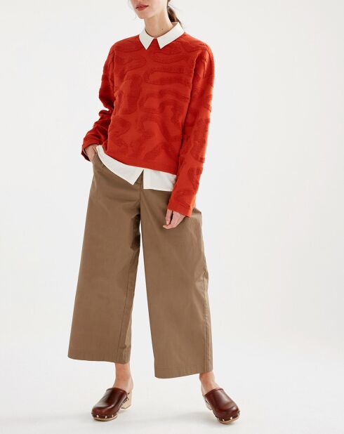 Pull à motifs bouclette goji