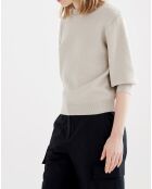 Pull manches ballon sable