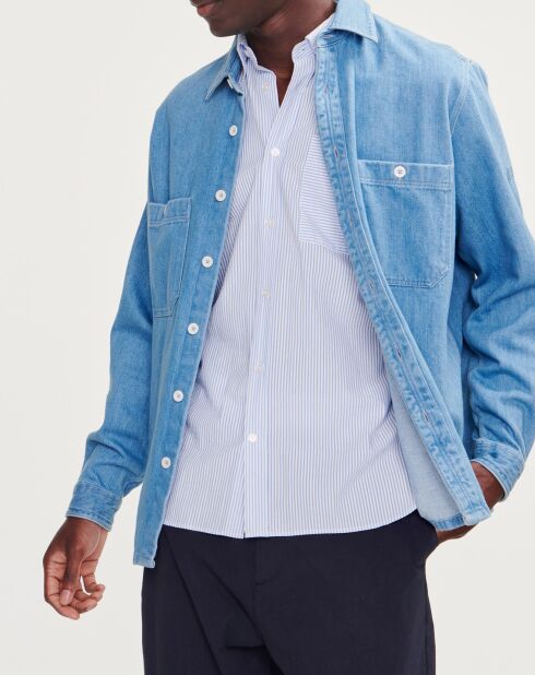 Chemise en denim light bleach