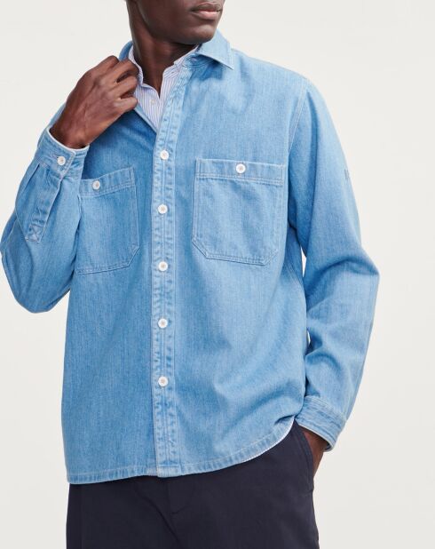 Chemise en denim light bleach