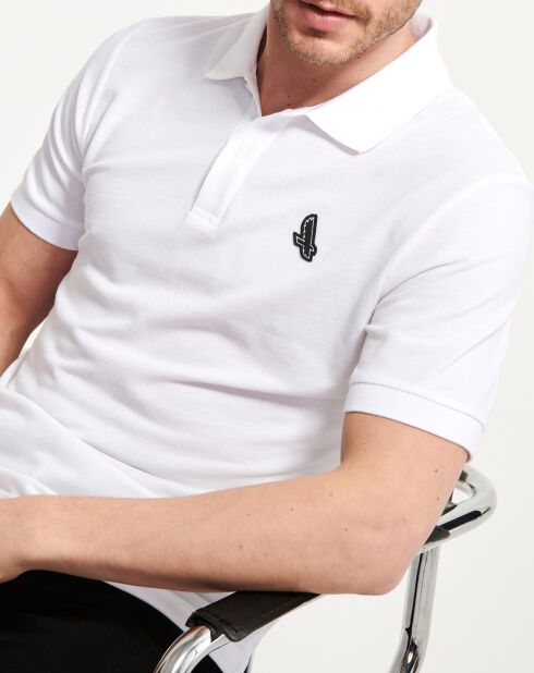 Polo Ais23Mpsh002 blanc aigle