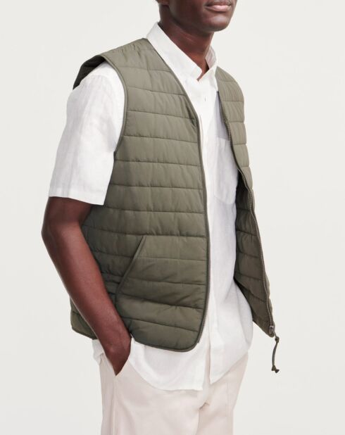 Veste sans manches matelassée avocat