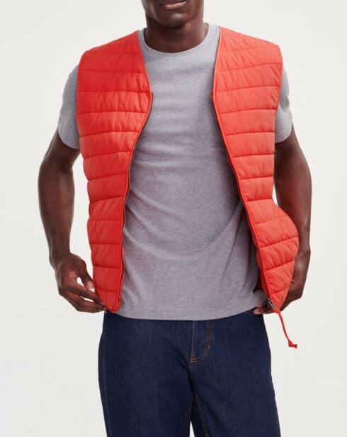 Veste sans manches matelassée harissa