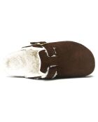 Sabots en Velours de cuir Noe marron