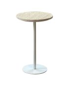 Meuble d'appoint Travi beige/blanc - 35x35x56 cm