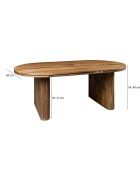 Table basse en manguier Iquitos naturelle - 110x60x40 cm