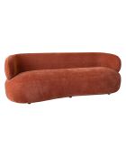 Canapé en Velours Glove terracotta - L.231xH.78xP.91 cm