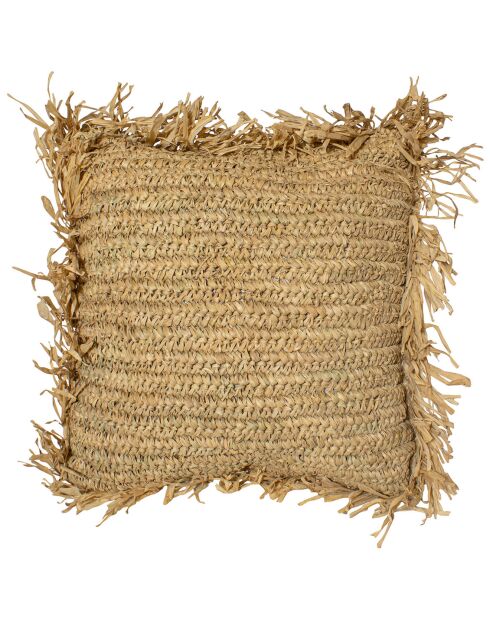 Coussin en Raphia Syros naturel  - 40x40 cm