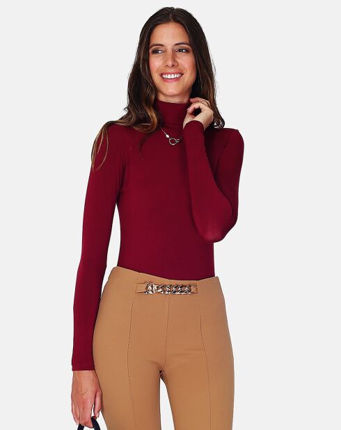 Top Luna bordeaux