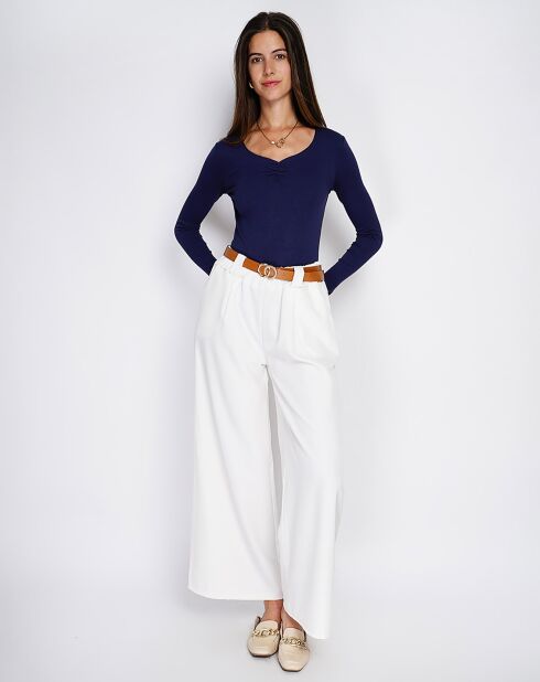 Body in misto seta Madelaine blu notte