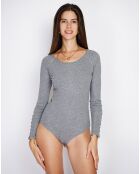 Body en Soie mélangée Pixie gris