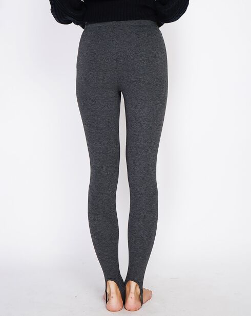 Leggings Philipa in misto seta grigi